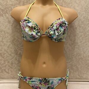 Victoria's Secret Multicolor Tropical Floral Bikini